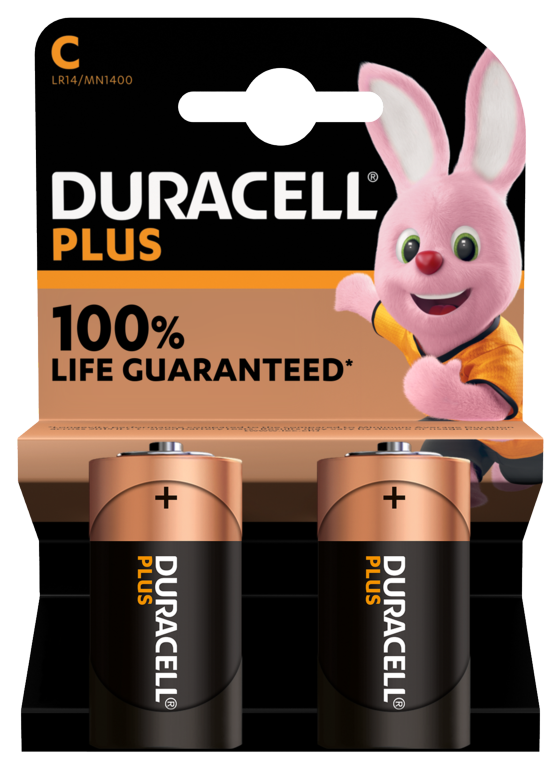 Plus Alkaline Batteries - C