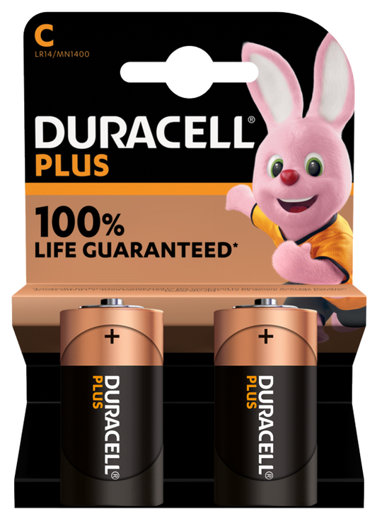 Plus Alkaline Batteries - C