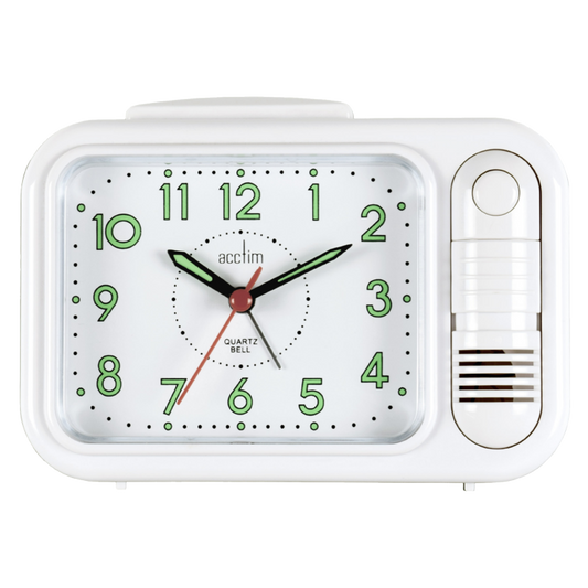 Sonnet Bell Alarm Clock - White