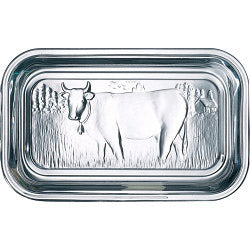 Cow Butter Dish With Lid - Clear