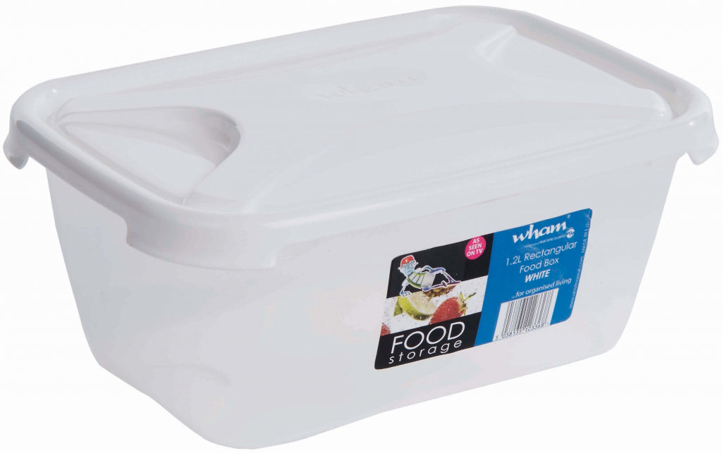 Rectangular Food Storage White - 1.2L
