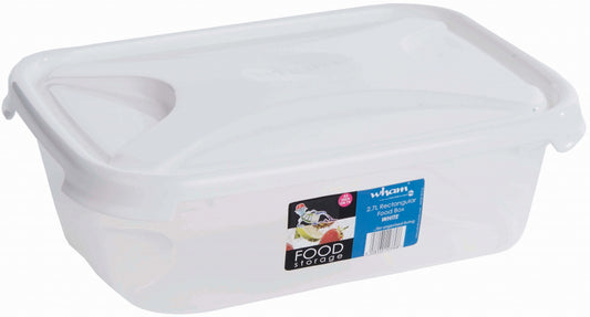 Rectangular Food Storage White - 2.7L