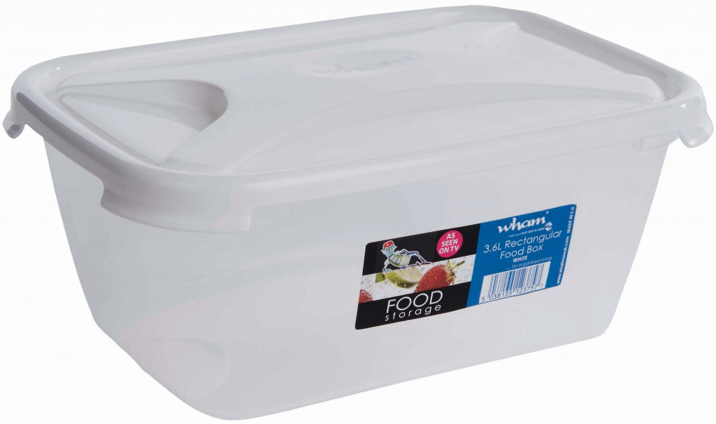 Rectangular Food Storage White - 3.6L