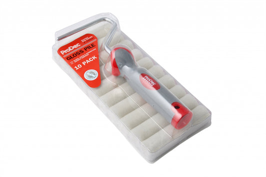 4" Gloss Mini Rollers & Frame - Pack 10
