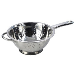 Stainless Steel Deep Long Handled Colander - 24cm