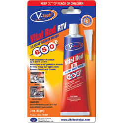 V-Tech Gasket Makers - 85g - Vital Red RTV