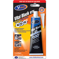 V-Tech Gasket Makers - 85g - Vital Black RTV