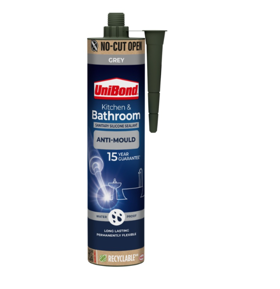 UniBond Tile & Grout Refresh Kit – Grout Reviver Pen, Anti Mould Sealant, Remover & Finishing Tool